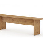 Manhattan Comfort Nomad Modern Dining Bench in Natural