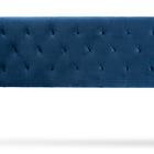 Baxton Studio Felix Modern and Contemporary Navy Blue Velvet Fabric Upholstered Full Size Headboard