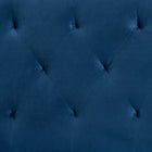 Baxton Studio Felix Modern and Contemporary Navy Blue Velvet Fabric Upholstered King Size Headboard