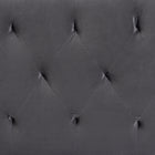Baxton Studio Felix Modern and Contemporary Grey Velvet Fabric Upholstered Queen Size Headboard