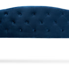 Baxton Studio Leone Modern and Contemporary Navy Blue Velvet Fabric Upholstered King Size Headboard