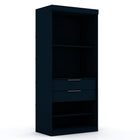 Manhattan Comfort Mulberry Contemporary Modern 13-Piece Wardrobe Closet in Midnight Blue