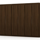 Manhattan Comfort Mulberry Contemporary Modern 13-Piece Wardrobe Closet in Chestnut Brown
