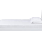 Baxton Studio Mariana Classic and Traditional White Finished Wood Twin Size Platform Bed