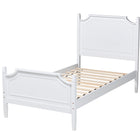 Baxton Studio Mariana Classic and Traditional White Finished Wood Twin Size Platform Bed