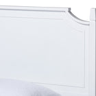 Baxton Studio Mariana Classic and Traditional White Finished Wood Twin Size Platform Bed