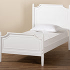 Baxton Studio Mariana Classic and Traditional White Finished Wood Twin Size Platform Bed