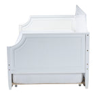 Baxton Studio Mariana Classic and Traditional White Finished Wood Full Size Daybed with Twin Size trundle