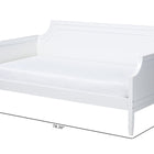 Baxton Studio Mariana Classic and Traditional White Finished Wood Full Size Daybed