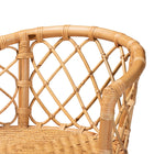 bali & pari Orchard Modern Bohemian Natural Brown Rattan Counter Stool