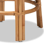 bali & pari Orchard Modern Bohemian Natural Brown Rattan Counter Stool