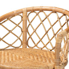 bali & pari Orchard Modern Bohemian Natural Brown Rattan Bar Stool