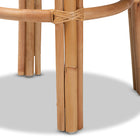 bali & pari Orchard Modern Bohemian Natural Brown Rattan Bar Stool