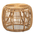 bali & pari Maverick Modern Bohemian Natural Brown Rattan End table