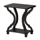 Baxton Studio Cianna Classic and Traditional Black Wood End Table