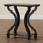 Baxton Studio Cianna Classic and Traditional Black Wood End Table