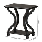 Baxton Studio Cianna Classic and Traditional Black Wood End Table