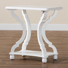 Baxton Studio Cianna Classic and Traditional White Wood End Table