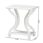 Baxton Studio Cianna Classic and Traditional White Wood End Table