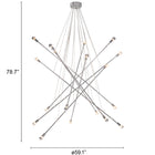 Zuo Belief Ceiling Lamp Chrome