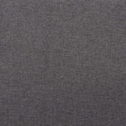 Baxton Studio Delfina Mid-Century Modern Dark Grey Fabric and Walnut Brown Finished Wood King Size Platform Bed