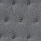 Baxton Studio Harumi Classic and Traditional Grey Fabric and Walnut Brown Finished Wood King size Headboard