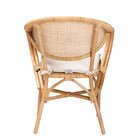 bali & pari Varick Modern Bohemian Natural Brown Finished Rattan Dining Chair