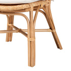 bali & pari Nadira Modern Bohemian Natural Brown Finished Rattan Dining Chair
