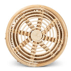 bali & pari Edena Modern Bohemian Natural Brown Finished Rattan End Table