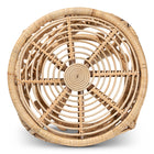 bali & pari Saranna Modern Bohemian Natural Brown Finished Rattan End Table