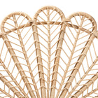 bali & pari Variel Modern Bohemian Natural Brown Rattan Queen Size Standalone Headboard