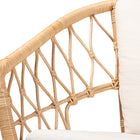 bali & pari Feya Modern Bohemian Natural Brown Antique Rattan Armchair