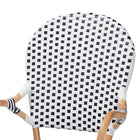 bali & pari Naila Classic French Black and White Weaving and Natural Brown Rattan 2-Piece Indoor and Outdoor Bistro Chair Set