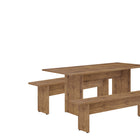 Manhattan Comfort Nomad Modern 3-Piece Dining Set in Natural