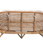 bali & pari Aliane Modern Bohemian Natural Brown Antique Rattan Loveseat
