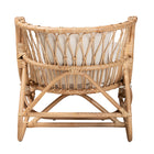 bali & pari Delara Modern Bohemian Natural Brown Rattan Chaise