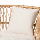 bali & pari Delara Modern Bohemian Natural Brown Rattan Chaise