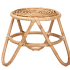 bali & pari Jacinda Modern Bohemian Natural Brown Rattan End Table