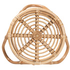 bali & pari Jacinda Modern Bohemian Natural Brown Rattan End Table