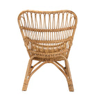 bali & pari Earvin Modern Bohemian Natural Brown Rattan Armchair