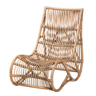 bali & pari Genera Modern Bohemian Natural Rattan Lounge Chair