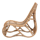 bali & pari Genera Modern Bohemian Natural Rattan Lounge Chair