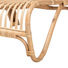 bali & pari Alaya Modern Bohemian Natural Brown Rattan Accent Chair