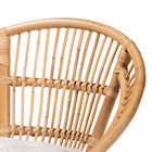 bali & pari Adrina Modern Bohemian Natural Brown Rattan Dining Chair