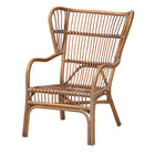 bali & pari Lamaria Modern Bohmenian Natural Brown Antique Rattan Armchair
