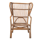 bali & pari Lamaria Modern Bohmenian Natural Brown Antique Rattan Armchair