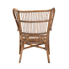 bali & pari Lamaria Modern Bohmenian Natural Brown Antique Rattan Armchair