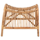 bali & pari Lamaria Modern Bohmenian Natural Brown Antique Rattan Footstool