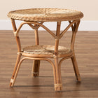 bali & pari Abbey Modern Bohemian Natural Brown Antique Rattan Coffee Table