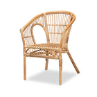 Baxton Studio Alleta Modern Bohemian Natural Brown Rattan 3-Piece Living Room Set